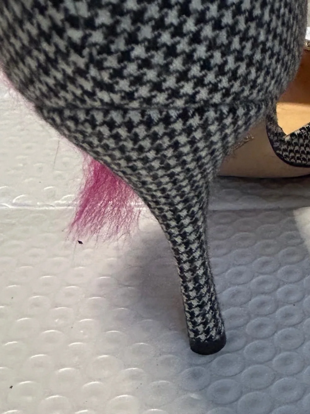 Charlotte Olympia Houndstooth Spider Web Pumps Heels Eu 37 1/2 US 7.5 Heel 3-3.9